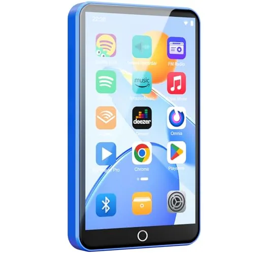 Fanvace 16GB Reproductor MP3 con WiFi Bluetooth, Pantalla IPS táctil 4"