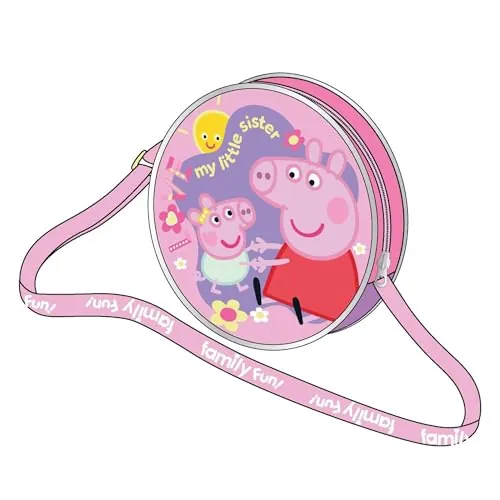 Bolso 3D niñas Peppa Pig con diseño en relieve – Bolso 3D niñas personaje Peppa Pig para regalo y uso diario
