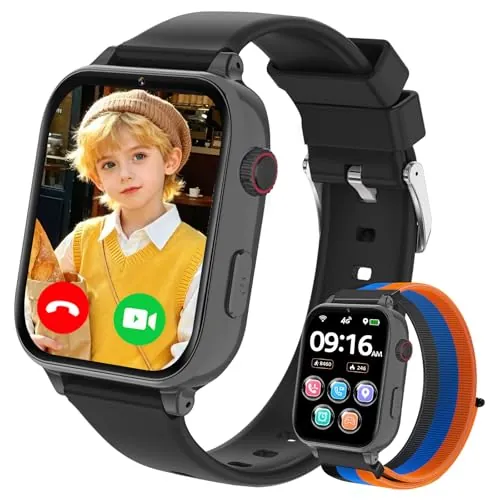 Smartwatch Niños 4G Llamadas, Reloj Inteligente Niño con GPS Telefono
