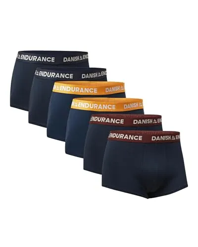 DANISH ENDURANCE Calzoncillos Hombre Multicolor 6 Pack, L