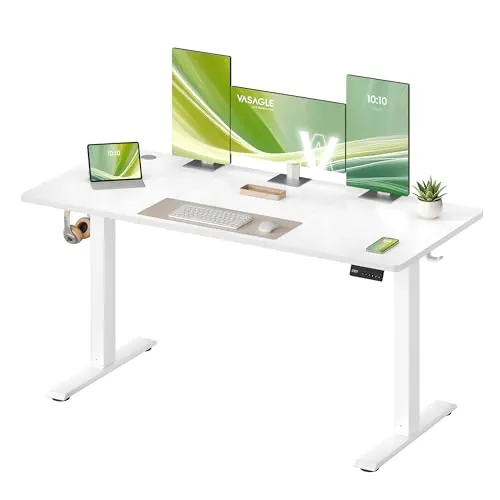 VASAGLE Escritorio Eléctrico Ajustable en Altura 140 x 60 cm