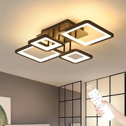 Comely Plafon LED Techo Moderna Regulable, 54W Lamparas de Techo Salon
