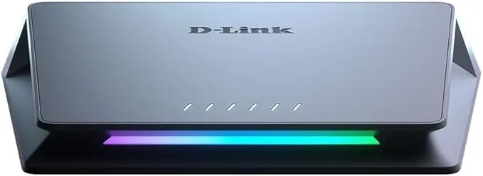 D-Link DMS-106XT Switch Multigigabit para Gaming, 5 Puertos LAN 2.5 Gigabit, 1p LAN 10 Gigabit, sin gestión, diseño avanzado con Leds, Turbo Mode, IGMP Snooping, priorización Inteligente