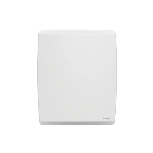 Radiador eléctrico fijo conectado WiFi de inercia seca cerámica + película con termostato intercambiable 1000W THOMSON MOLY horizontal blanco