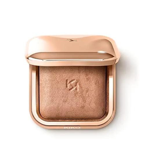 KIKO Milano Silky Glow Baked Bronzer 01 | Polvos Bronceadores Cocidos De Textura Sedosa