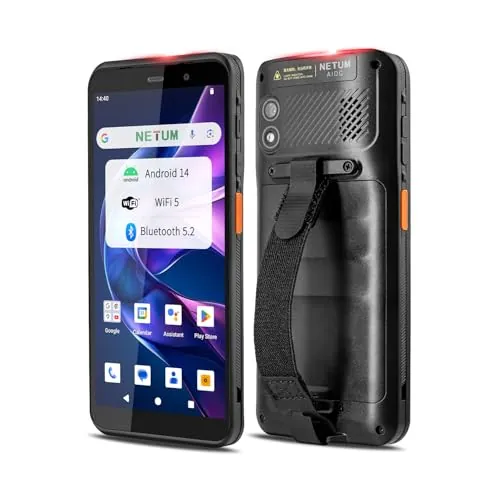 NETUM Q900 Escáner de Códigos Android 14 – PDA Portátil con Motor Honeywell HS7, Lectura 1D/2D, Pantalla Táctil HD 5.99", WiFi y 4G LTE – Ideal para Almacén, Logística y Gestión de Activos