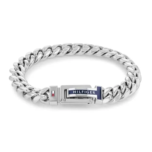Tommy Hilfiger Jewelry Pulsera de Cadena para Hombre de Acero Inoxidable - 2790433