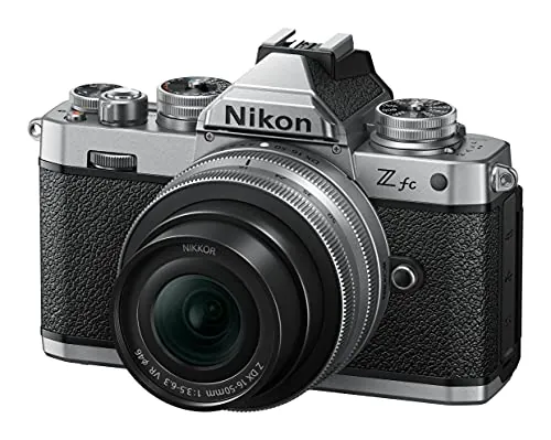 Nikon Z FC - Cámara DX Mirrorless- Kit Cuerpo con Objetivo Z 16-50 y Z 50-250 DXVR, Silver