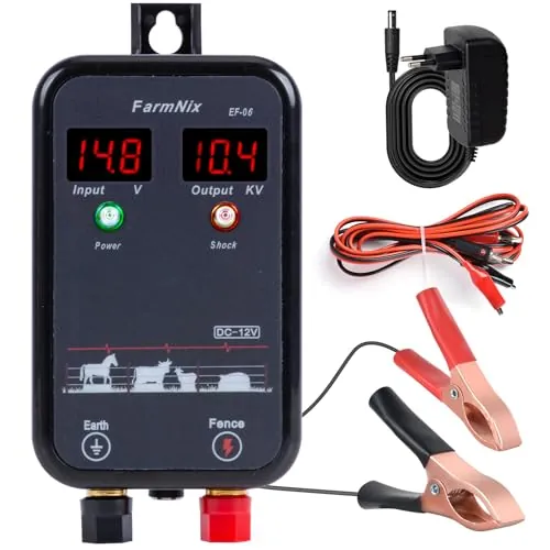 8KM Pastor Eléctrico, Cerca Eléctrica Controlador LED digital