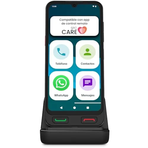 SPC Zeus 2 Pro - Smartphone para Mayores, Modo fácil, Iconos XXL, 6,1"