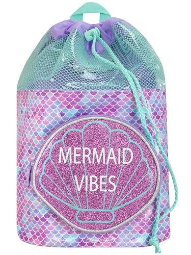 Harry Bear Bolsa de natación para Niños Sirena Morado
