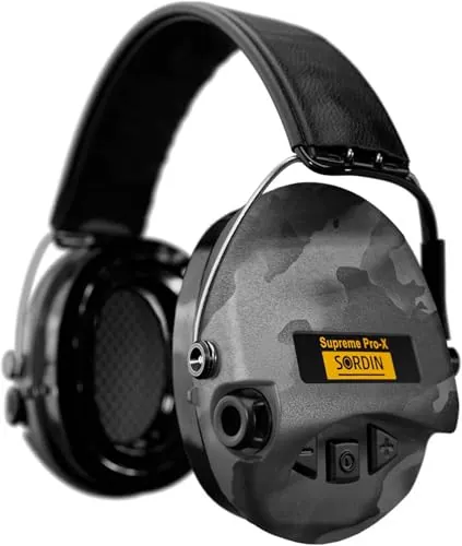 Sordin Supreme Pro-X LED cascos antirruido activos, SNR 27 dB, Night Camo
