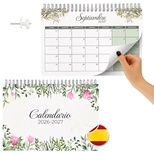 Finoly Calendario 2026 Pared Julio 2026 Diciembre 2027 (18 Meses)