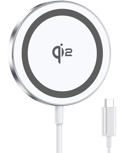 Cargador Inalámbrico Magnético para iPhone 17 16/15 14 Pro Max/13 12 Serie | Estación de Carga Inductiva Compatible con iPhone 17Air/16e, 15 14 Pro Max Plus, 13 12 Pro Max Mini, Air-Pods Pro 3/4