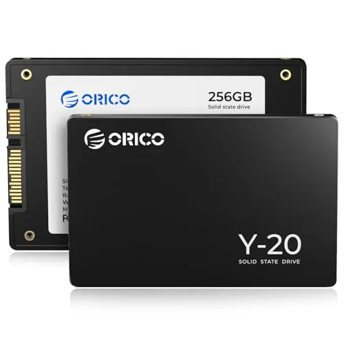 ORICO 256GB SSD SATA III 6Gb/s 2.5" SSD Interno, Velocidad de Lectura de hasta 500 MB/s, Compatible con Computadora Portátil y de Escritorio- Y20