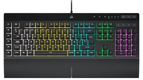 Corsair K55 RGB Pro Teclado para Juegos con Teclas de Membrana - Negro