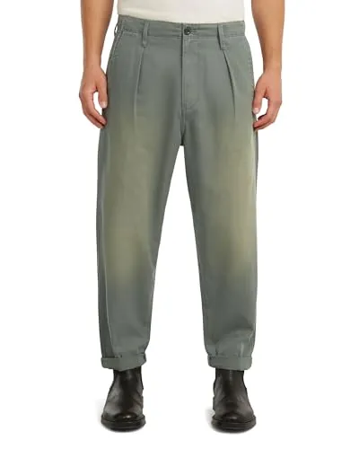 Pantalones Chino Plisados y cónicos