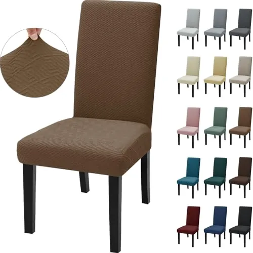Ystyle Fundas Sillas De Comedor Pack 4, Funda Silla Moderna, Marrón