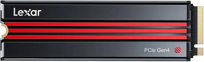 Lexar EQ790 SSD 4TB con Disipador de Calor, M.2 2280 PCIe Gen4x4 NVMe SSD Interno, Velocidad hasta 7000 MB/s, Unidad de Estado Sólido para PS5, PC