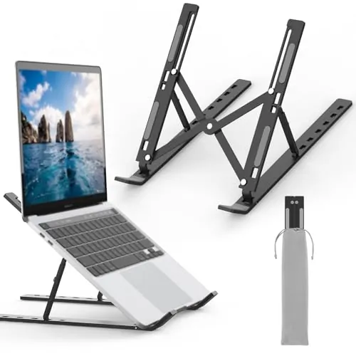 GRIFEMA Soporte para Ordenador Portátil, Laptop Stand Ajustable 7 Ángulos