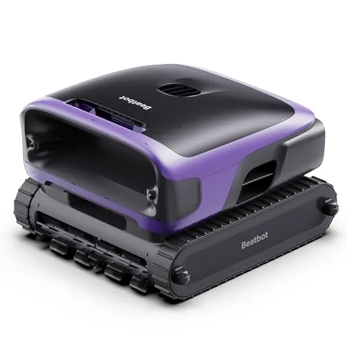 Beatbot Sora 70 Robot limpiafondos 4en1: Fondo, Paredes, línea de flotación y Superficie, 25700 LPH, Aparcamiento en Superficie, depósito de 6 l, para Piscinas elevadas y enterradas,Glicina