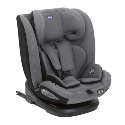 Chicco Silla de Coche Mokita I-Size, con Sistema Isofix, para niños de Entre 76 y 150 cm de Altura, utilizable a Partir de los 15 Meses. Reductor Incluido. Color Gris (Gris)