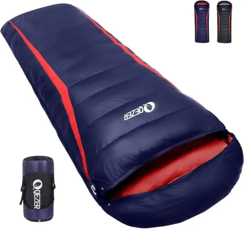 QEZER Saco de Dormir Plumón