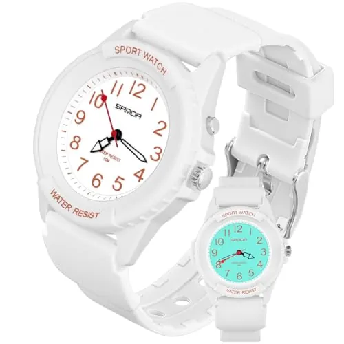OFFCUP Reloj De Pulsera Deportivo para Mujer, Reloj de Analógico Cuarzo con Luz Nocturna, Relojs DeportivoResistente Al Agua hasta 50 M, para Enfermeras Niñas Niños y Hombres