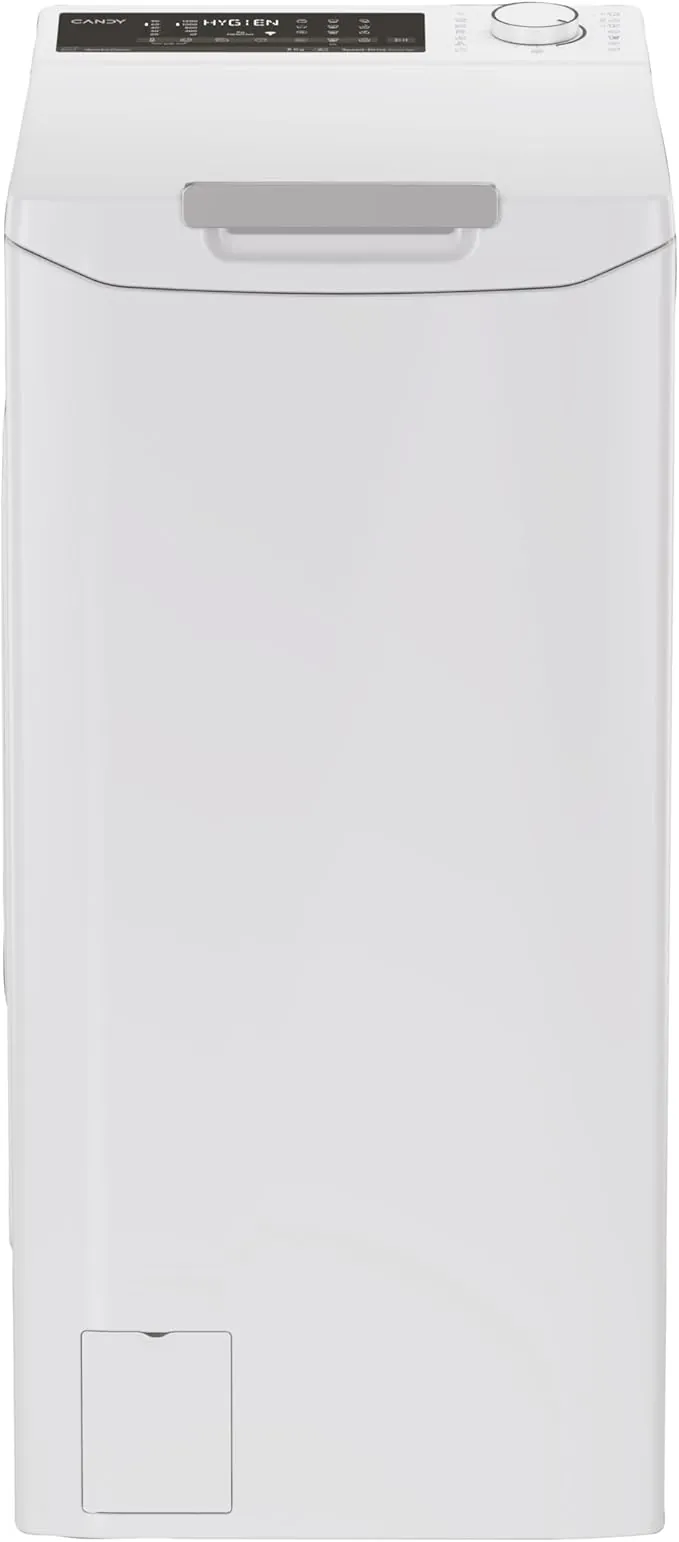 Candy ProWash 500 TCA286TM5-S Lavadora Carga Superior 8 KG, 1200 RPM, Display Digital, Conectividad Wi-Fi, Snap & Wash, 17 Ciclos, Inverter, Inicio Diferido 24H, Apertura Gentle Touch, 77 DB, Blanco