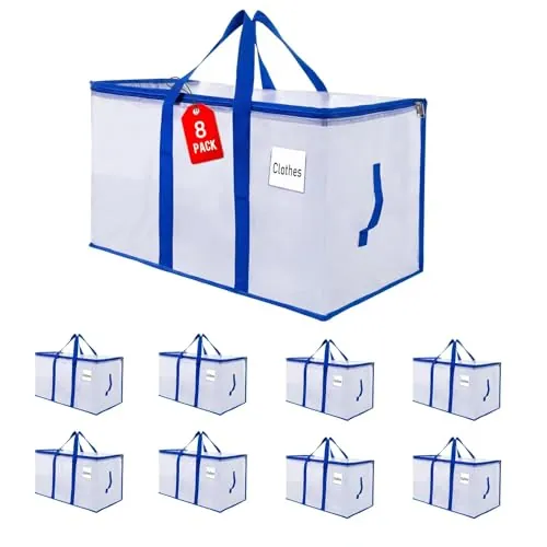 ZFWDSY Bolsas de mudanza Paquete de 8 Bolsas Almacenamiento Cajas