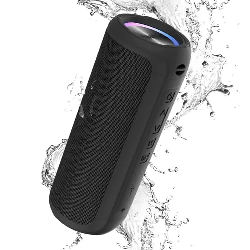 Vieta Pro Altavoz portátil Bluetooth Solaris BT - Sonido Potente de 15W, Radio FM, Resistente al Agua IPX4, Entrada AUX y USB, Micrófono con Manos Libres y Reproductor USB Player