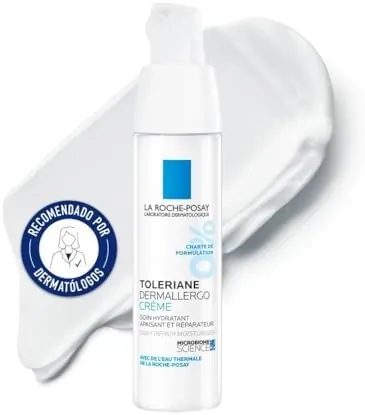 La Roche Posay - Tratamiento Hidratante Fluido, Reparador Calmante Intenso, Apto para Pieles con Tendencia Alérgica, Fórmula con Neurosensina y Agua Termal, Toleriane Dermallergo Fluido, 40 ml