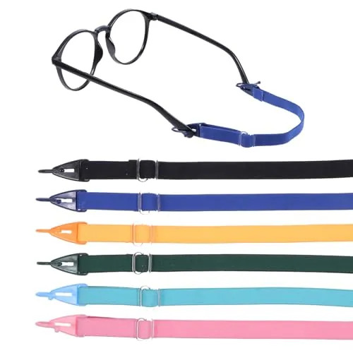 JIEYAO 6 Correas Ajustables para Gafas de Niños, Banda Elástica para Gafas de Sol, Retenedores de Seguridad, Correa Deportiva para Estudiantes