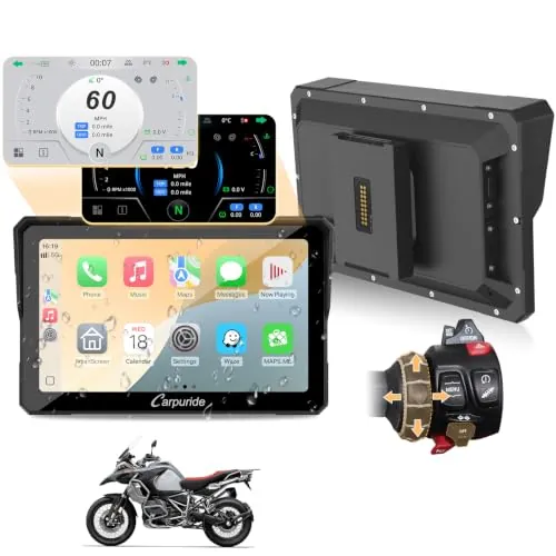 Carpuride W702BS Pro Carplay Pantalla para BMW Moto Nativo Wonder Wheel