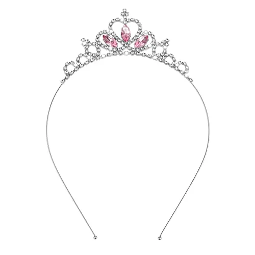 WLLHYF Princesa corona cristal faja Tiara rhinestone diadema Accesorios de pelo para mujeres Niñas cumpleaños Navidad decoración novia diadema