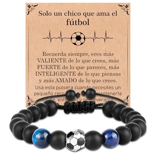 Rebundex Futbol Pulsera de Regalos Niños Regalos para Niños Cumpleaños y Navidad Unisex 8~18 Años