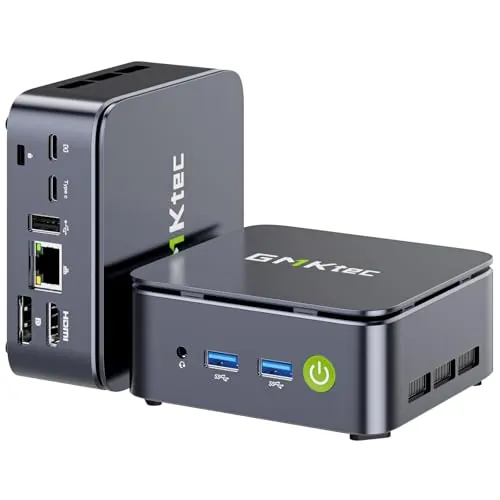 GMKtec Mini PC AMD Ryzen 5 W11 Pro 3500U (Rendimiento Superior a 4300U/N150/N100/N95 4C/8T 4.50 GHz), Miniordenador G10, 16 GB de RAM DDR4 + SSD PCIe 3.0x4 de 512 GB, WiFi 5, USB 3.2, USB-C, BT 5.0