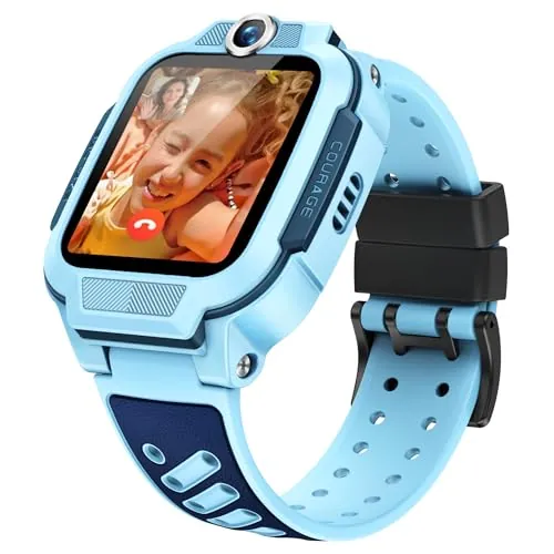 imoo Z3 Reloj Inteligente Niño, Smartwatch Infantil con Llamadas y Videollamadas 4G, Reloj para Niños con GPS, Modo Clase, IPX8 Resistente al Agua Azul