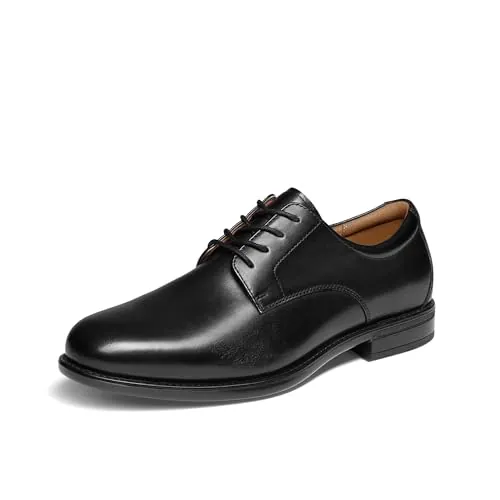 Bruno Marc Zapatos Hombre Cuero Cordones Vestir Traje,Negro,47