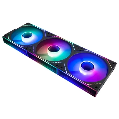 THERMALRIGHT TL-M12Q-S X3 abanico silencioso de empalme inalámbrico de 120mm, efectos de luz ARGB de espejo infinito, nuevo módulo de chip de energía simplifica el cableado, paquete de 3 ventiladores