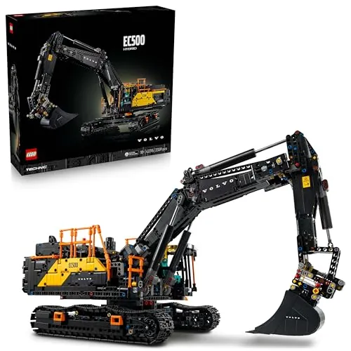 LEGO Technic Excavadora Volvo EC500 Hybrid 42215 | Set para adultos, maqueta de vehículo de obra motorizado con orugas, martillo y pala, regalo de cumpleaños, 2359 piezas