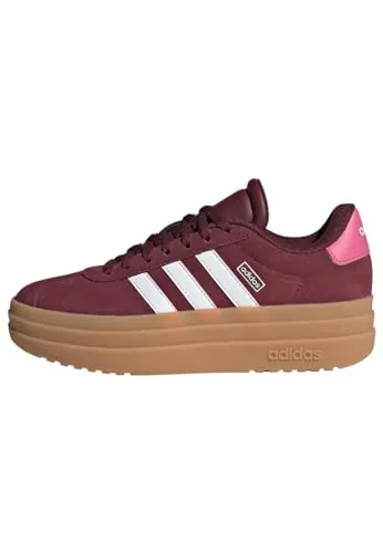 adidas Unisex niños VL Court Bold Shoes Junior, Shadow Red/Cloud White/Pink Fusion, 38 EU