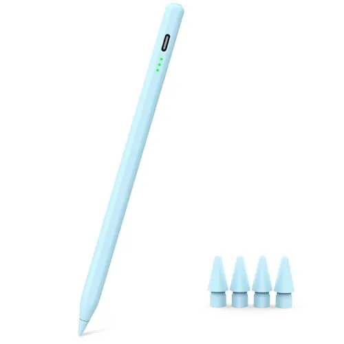 Lápiz Azul para iPad 2018-2026, rechazo de Palma, precisión de píxeles