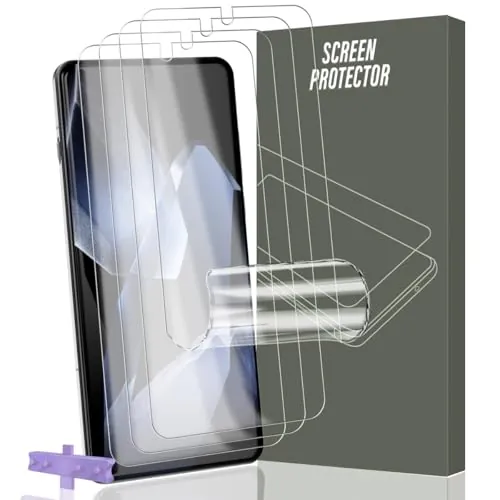 Gelaasso 4 Piezas Protector de Pantalla para OnePlus 13. Película de TPU Flexible [No es de cristal], HD Transparente para OnePlus 13 Película Protectora