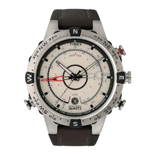 Timex Intelligent Quartz Tide-Temp-Compass - Reloj de 45mm para hombre T2N721