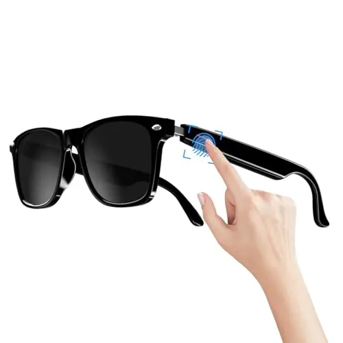 shjxi Smart Glasses, Wireless Audio Glasses, Indoor Entertainment Glasses, Glasses with Speakers, Wireless Audio Glasses Smart Glasses Speakers with Long Battery Life for Outdoor Activities