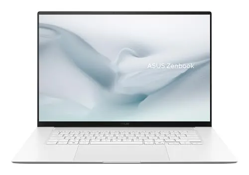 ASUS Zenbook S16 OLED UM5606GA-SR340W Copilot+ PC - Ordenador Portátil 16" 3K 120Hz (AMD Ryzen AI 9 465, 32GB RAM, 1TB SSD, Radeon 880M, Windows 11 Home) Blanco Escandinavo - Teclado QWERTY español