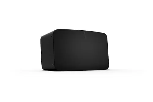 Sonos Five | Altavoz Hi-Fi con Wi-Fi, Entrada de línea de 3,5 mm y compatibilidad con Audio de Alta resolución - Negro