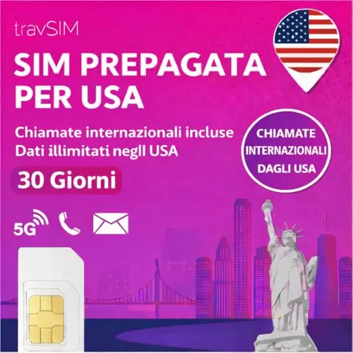 travSIM US Tarjeta SIM | T-Mobile | 50 GB Datos, Llamadas Nacionales y SMS ilimitados. La Tarjeta SIM para USA Ofrece Llamadas ilimitadas a 30 países | Tarjeta SIM para USA de 30 días.