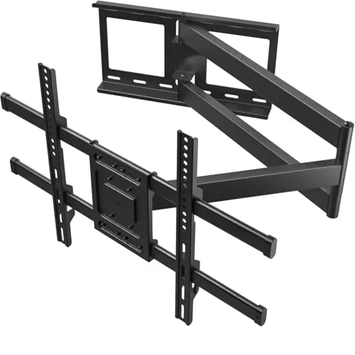 BONTEC Soporte TV Pared con Brazo Articulado Extralargo de 1040mm para Pantallas de 32-75" de Planos/Curvos LCD/LED/OLED, hasta 60 kg, Soporte Pared TV con Giratorio e Inclinable, VESA Máx 600x400 mm